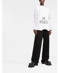 Balenciaga Upside Down Long Sleeve T Shirt