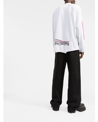 Balenciaga Upside Down Long Sleeve T Shirt