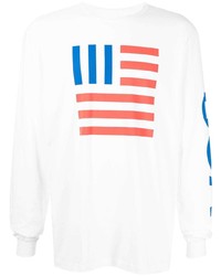 The North Face Usa Flag Long Sleeved T Shirt