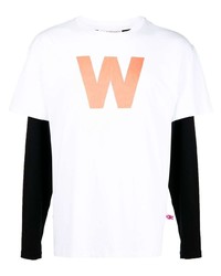 Walter Van Beirendonck W Sleeves Logo Print T Shirt