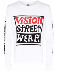 Vision Street Wear Wavy Box Logo Long Sleeve T Shirt