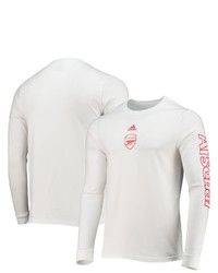 adidas White Arsenal Crest Long Sleeve T Shirt At Nordstrom
