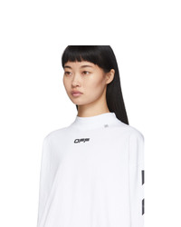 Off-White White Caravaggio Arrows Over Long Sleeve T Shirt