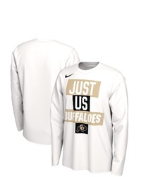 Nike White Colorado Buffaloes 2021 Postseason Basketball Just Us Bench Legend Long Sleeve T Shirt At Nordstrom