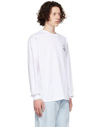 F-LAGSTUF-F White Cotton Long Sleeve T Shirt
