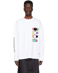 We11done White Cotton Long Sleeve T Shirt