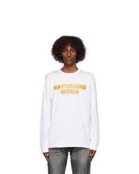 Mastermind World White Drip Logo Long Sleeve T Shirt