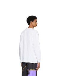 Liam Hodges White Ellesse Edition Digital Long Sleeve T Shirt