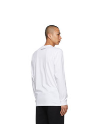Burberry White Globe Star Long Sleeve T Shirt