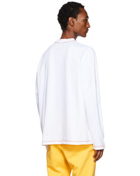 Jacquemus White Le Papier Le T Shirt Pate Modeler Long Sleeve T Shirt