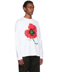 Kenzo White Paris Poppy Sweatshirt