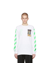 Off-White White Pascal Painting Long Sleeve T Shirt