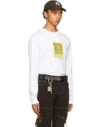 SSENSE WORKS White Postcards From The Edge Long Sleeve T Shirt