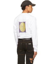 SSENSE WORKS White Postcards From The Edge Long Sleeve T Shirt