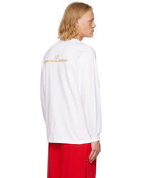 Wacko Maria White Printed Long Sleeve T Shirt