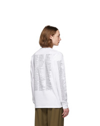 Yang Li White Samizdat Reference Long Sleeve T Shirt