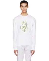 Museum of Peace & Quiet White Serif Long Sleeve T Shirt