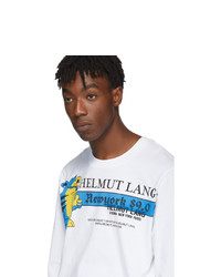 Helmut Lang White Standard Radio Long Sleeve T Shirt