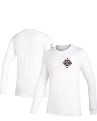 adidas White Texas A M Aggies Diamond Days Baseb Sleeve T Shirt