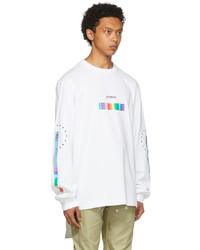 Hood by Air White Veteran Spectrum Long Sleeve T Shirt