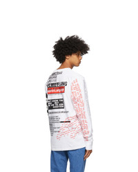 Helmut Lang White Willie Norris Edition Long Sleeve T Shirt