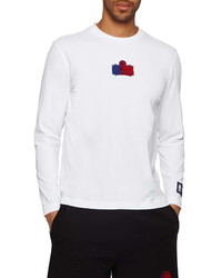 BOSS X Nba Threesixty Los Angeles Clippers Long Sleeve Logo T Shirt