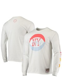 Mitchell & Ness X Uninterrupted White New Jersey Nets Hardwood Classics Long Sleeve T Shirt