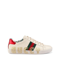 Gucci Ace Sneaker With Guccy Print