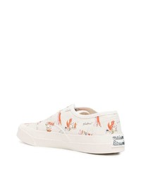 MAISON KITSUNÉ All Over Graphic Print Sneakers