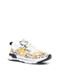 VERSACE JEANS COUTURE Barocco Print Lace Up Sneakers