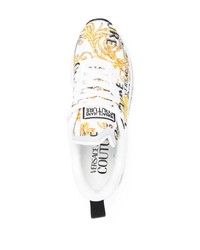 VERSACE JEANS COUTURE Barocco Print Lace Up Sneakers