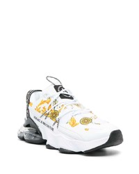 VERSACE JEANS COUTURE Chain Couture Print Lace Up Sneakers