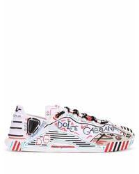 Dolce & Gabbana Graffiti Logo Print Sneakers
