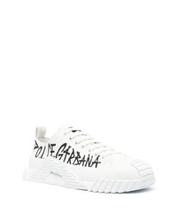 Dolce & Gabbana Graffiti Print Low Top Sneakers