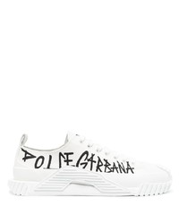 Dolce & Gabbana Graffiti Print Low Top Sneakers