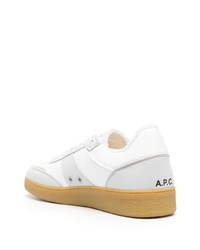 A.P.C. Logo Print Lace Up Sneakers
