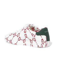 Gucci New Ace Leather Sneakers
