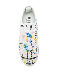 MSGM Paint Effect Sneakers