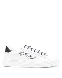 MSGM Text Print Low Top Sneakers