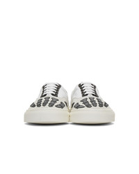 Amiri White And Grey Skeleton Toe Sneakers