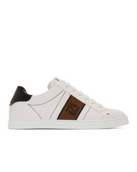 Fendi White Leather Forever Sneakers