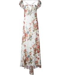 Saint Laurent Floral Print Maxi Dress
