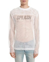 Our Legacy Splash Print Mesh Sweatshirt