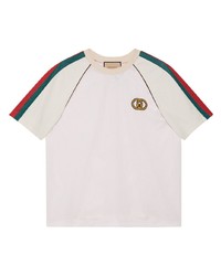 Gucci Gg Logo Print Mesh T Shirt