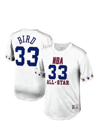 Mitchell & Ness Larry Bird White Eastern Conference 1988 All Star Hardwood Classics Mesh Name Number T Shirt