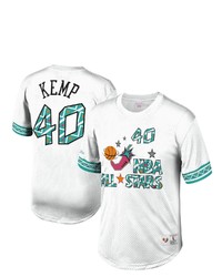 Mitchell & Ness Shawn Kemp White Western Conference 1996 All Star Hardwood Classics Mesh Name Number T Shirt