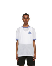 Off-White White Mesh Hand And Arrows T Shirt