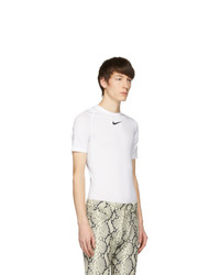 1017 Alyx 9Sm White Nike Edition Logo Sponge T Shirt