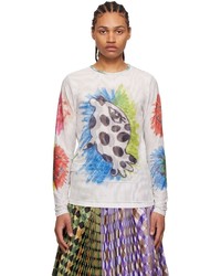 Chopova Lowena Off White Polkadot Fish T Shirt