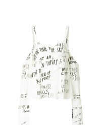 EACH X OTHER Off The Shoulder Handwritting Blouse